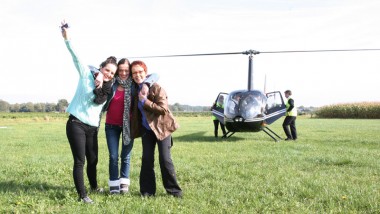 Bedrijfsuitje Helikopterdropping